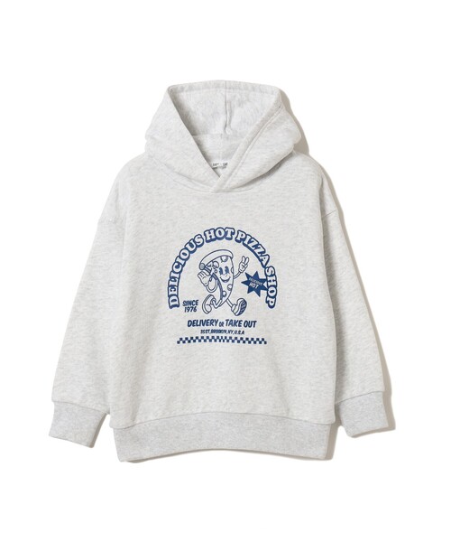 B:MING by BEAMS（ビーミングバイビームス）の「【セットアップ対応】ピザ プリント フーディー（100～140cm）（パーカー・キッズ・ネイビー/ライトグレー・130/120/110/100/140）」の17枚目の写真