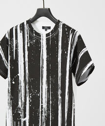 5351 POUR LES HOMMES | ブラッシュストライプ 半袖 Tシャツ(Tシャツ/カットソー)