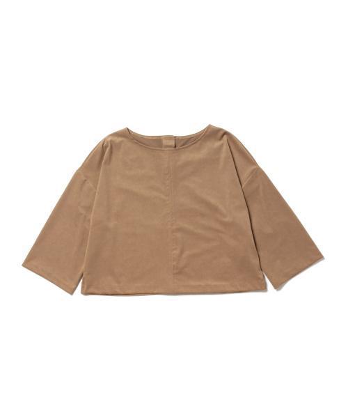 Demi-Luxe BEAMS（デミルクス ビームス）の「Demi-Luxe BEAMS / スウェードライク プルオーバー（Tシャツ/カットソー・レディース・ブラック/ブラウン系その他・ONE SIZE）」の3枚目の写真