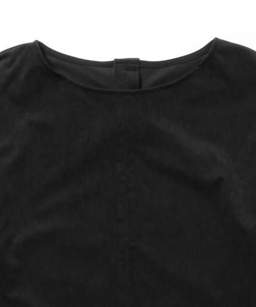 Demi-Luxe BEAMS（デミルクス ビームス）の「Demi-Luxe BEAMS / スウェードライク プルオーバー（Tシャツ/カットソー・レディース・ブラック/ブラウン系その他・ONE SIZE）」の5枚目の写真