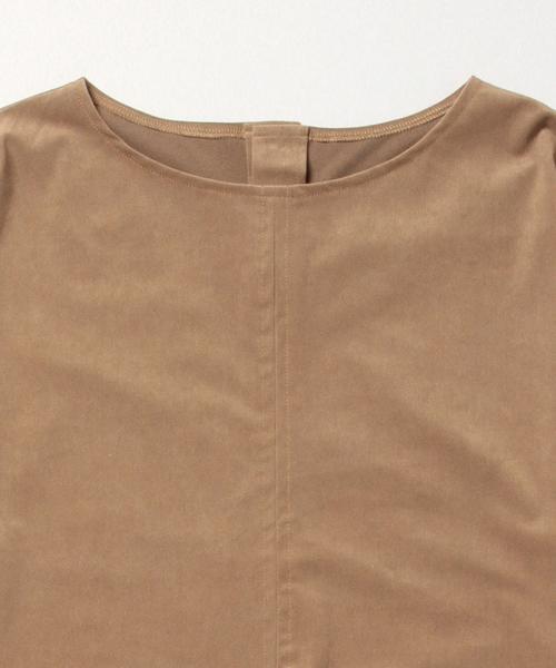 Demi-Luxe BEAMS（デミルクス ビームス）の「Demi-Luxe BEAMS / スウェードライク プルオーバー（Tシャツ/カットソー・レディース・ブラック/ブラウン系その他・ONE SIZE）」の10枚目の写真