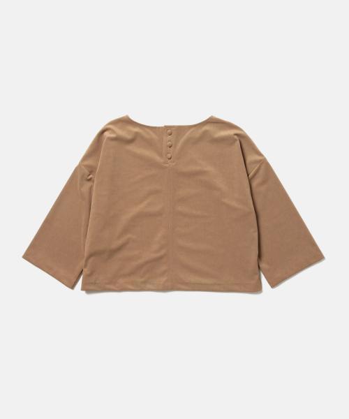 Demi-Luxe BEAMS（デミルクス ビームス）の「Demi-Luxe BEAMS / スウェードライク プルオーバー（Tシャツ/カットソー・レディース・ブラック/ブラウン系その他・ONE SIZE）」の9枚目の写真