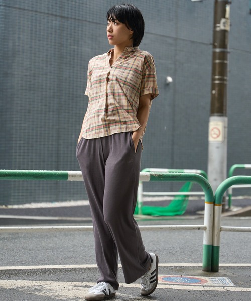 Arnold Palmer(アーノルドパーマー)の「リブ ワイド ストレート パンツ(その他パンツ・レディース・ベージュ/ブラック/チャコールグレー・S/M/L)」の21枚目の写真