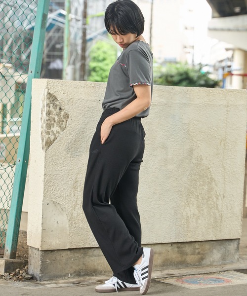 Arnold Palmer(アーノルドパーマー)の「リブ ワイド ストレート パンツ(その他パンツ・レディース・ベージュ/ブラック/チャコールグレー・S/M/L)」の14枚目の写真