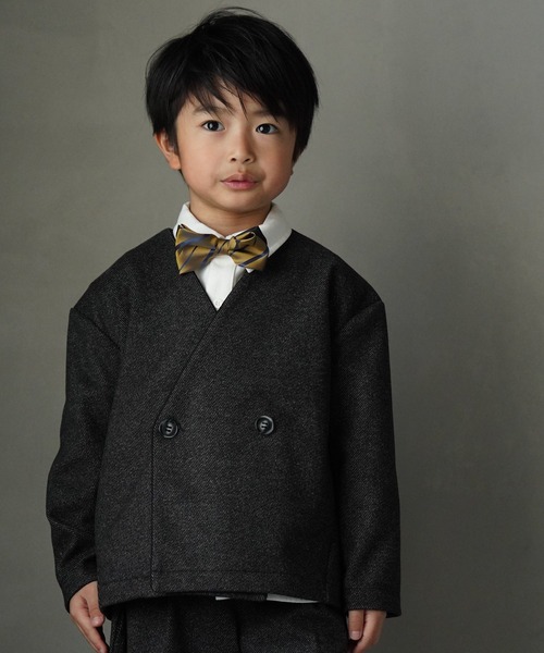MAKE YOUR DAY(メイクユアデイ)の「無地とチェックのベーシックシャツ■80~140cm(シャツ/ブラウス・キッズ・ブラウン/レッド/ブラック/オフホワイト・80/90/100/110/120/130/140)」の6枚目の写真