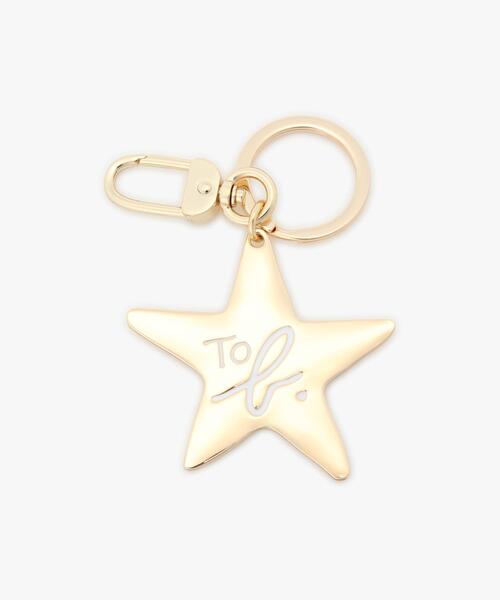 To b. by agnes b.(トゥービーバイアニエスベー)の「WW34 CHARM メタルロゴキーチャーム(キーホルダー・レディース・ホワイト系その他・FREE)」の1枚目の写真
