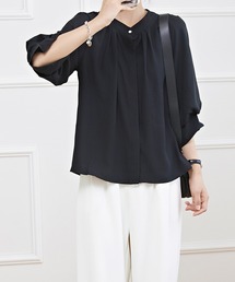 Lace Ladies | キャンディ袖 7分袖 フレア タック ブラウス(シャツ/ブラウス)