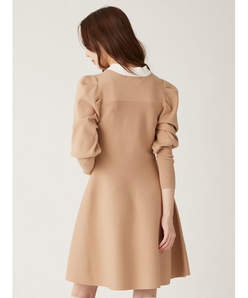 LILY BROWN(リリーブラウン)の「ボウタイニットミニワンピース(ワンピース・レディース・ブラック/レッド/ベージュ/ブルー・FREE)」の5枚目の写真