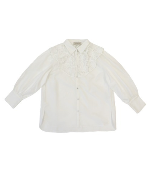 DONOBAN（ドノバン）の「2wayフラワーレースブラウス（シャツ/ブラウス・レディース・ホワイト/ネイビー・ONE）」の20枚目の写真