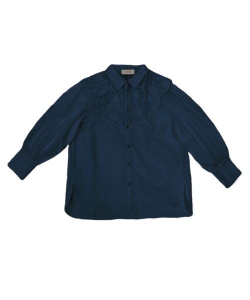 DONOBAN（ドノバン）の「2wayフラワーレースブラウス（シャツ/ブラウス・レディース・ホワイト/ネイビー・ONE）」の21枚目の写真