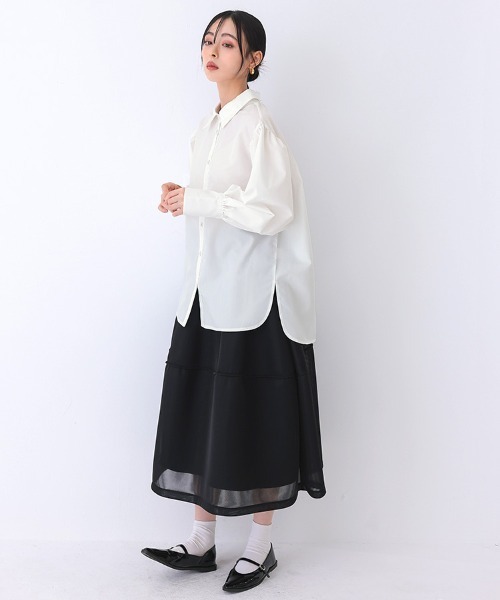 DONOBAN（ドノバン）の「2wayフラワーレースブラウス（シャツ/ブラウス・レディース・ホワイト/ネイビー・ONE）」の10枚目の写真