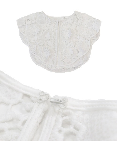 DONOBAN（ドノバン）の「2wayフラワーレースブラウス（シャツ/ブラウス・レディース・ホワイト/ネイビー・ONE）」の19枚目の写真