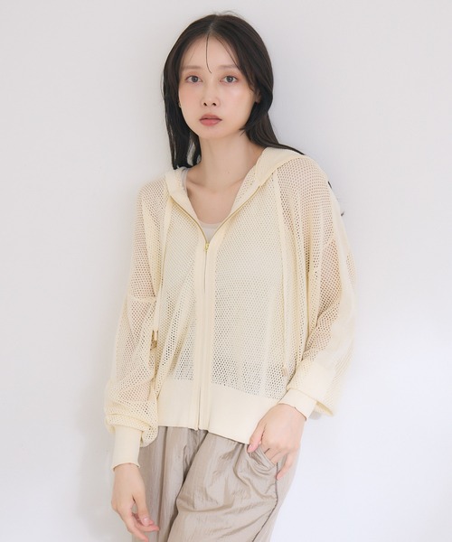 KATHARINE ROSS(キャサリンロス)の「【KATHARINE ROSS】メッシュパーカー(パーカー・レディース・ライトブルー/アイボリー/チャコールグレー・MEDIUM)」の22枚目の写真