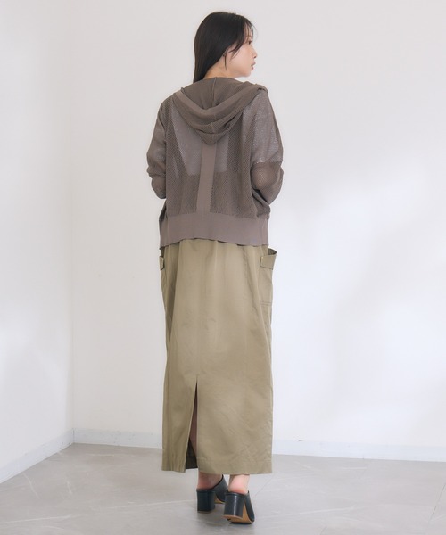 KATHARINE ROSS(キャサリンロス)の「【KATHARINE ROSS】メッシュパーカー(パーカー・レディース・ライトブルー/アイボリー/チャコールグレー・MEDIUM)」の12枚目の写真