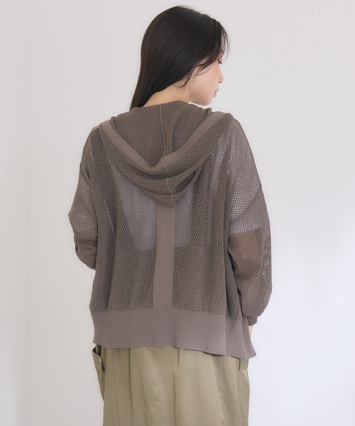 KATHARINE ROSS(キャサリンロス)の「【KATHARINE ROSS】メッシュパーカー(パーカー・レディース・ライトブルー/アイボリー/チャコールグレー・MEDIUM)」の16枚目の写真