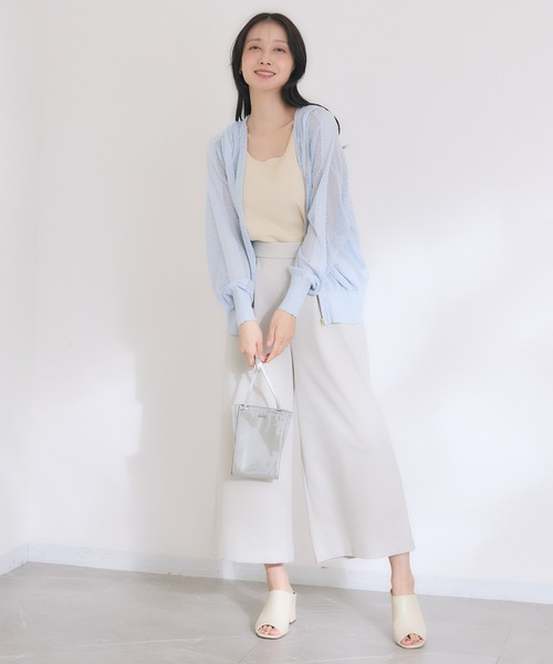 KATHARINE ROSS(キャサリンロス)の「【KATHARINE ROSS】メッシュパーカー(パーカー・レディース・ライトブルー/アイボリー/チャコールグレー・MEDIUM)」の5枚目の写真