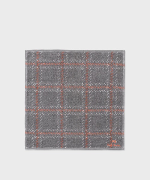 PS Paul Smith（ピーエスポールスミス）の「"Dotting Check" タオルハンカチ / 240367 THANK（ハンカチ/ハンドタオル・メンズ・ブラック/ネイビー/グレー・FREE）」の2枚目の写真