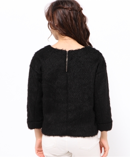 URBAN RESEARCH（アーバンリサーチ）の「UR MAPELシャギートップス（その他トップス・レディース・アイボリー/ブラック・FREE）」の7枚目の写真