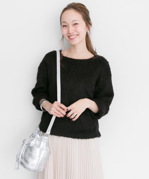 URBAN RESEARCH（アーバンリサーチ）の「UR MAPELシャギートップス（その他トップス・レディース・アイボリー/ブラック・FREE）」の13枚目の写真