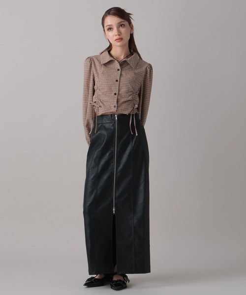 FOREVER 21(フォーエバー トゥエンティーワン)の「【2024FW】フェイクレザージップスカート(スカート・レディース・ブラウン/ブラック・SMALL/MEDIUM)」の10枚目の写真
