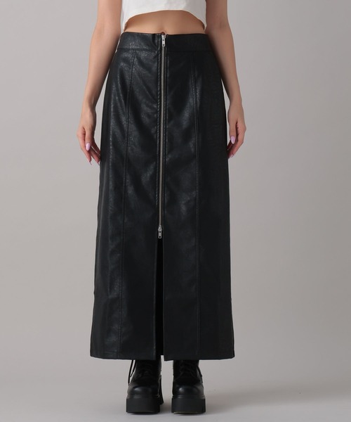 FOREVER 21(フォーエバー トゥエンティーワン)の「【2024FW】フェイクレザージップスカート(スカート・レディース・ブラウン/ブラック・SMALL/MEDIUM)」の7枚目の写真