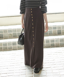 Noble | フロントボタンフィブリルスカート(スカート)