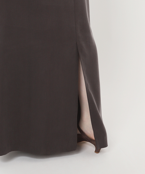 Noble(ノーブル)の「フロントボタンフィブリルスカート(スカート・レディース・ブラウン/ベージュ・38/36/34)」の16枚目の写真