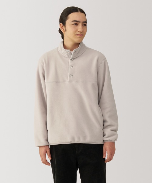 セール】紳士 素材に還るフリースプルオーバー（その他トップス