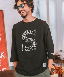 mlt4832- middle onz raglan 3-4 sleeve t-shits (S) カットソー