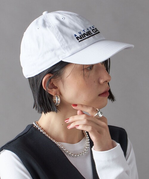 SHIPS（シップス）の「SHIPS NINE CASE:ロゴ キャップ（キャップ・レディース・ホワイト/ブラック/ネイビー・ONE SIZE）」の11枚目の写真
