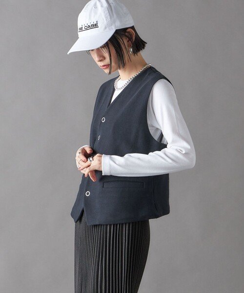 SHIPS（シップス）の「SHIPS NINE CASE:ロゴ キャップ（キャップ・レディース・ホワイト/ブラック/ネイビー・ONE SIZE）」の14枚目の写真