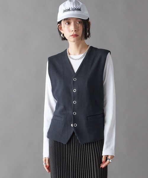 SHIPS（シップス）の「SHIPS NINE CASE:ロゴ キャップ（キャップ・レディース・ホワイト/ブラック/ネイビー・ONE SIZE）」の15枚目の写真