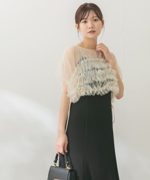 URBAN RESEARCH ROSSO WOMEN | チュールフリル2WAYドレス(ワンピース)