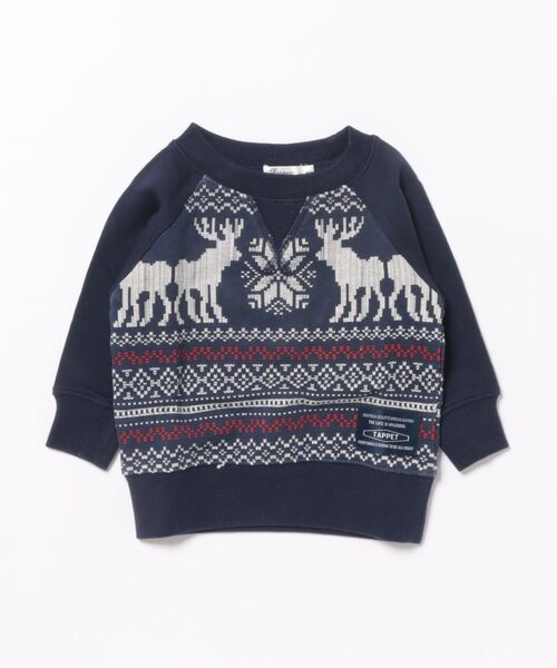セール】ノルディック柄トレーナー（スウェット）｜Tappet（タペット