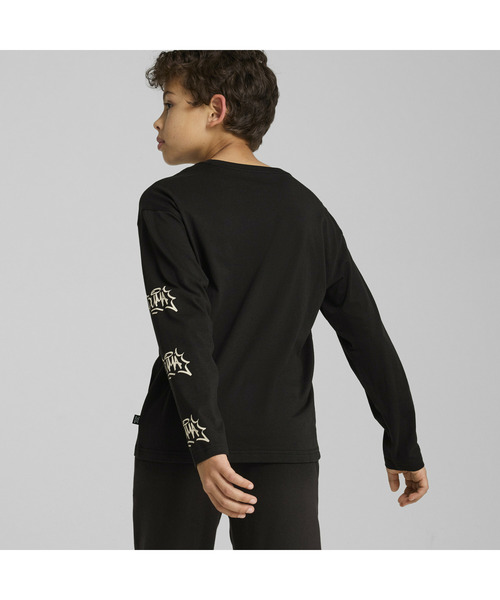 PUMA（プーマ）の「PUMA プーマ キッズ ボーイズ ESS+ ミッド 90S 長袖 Tシャツ B 110-160cm（Tシャツ/カットソー・キッズ・レッド/ブラック/オフホワイト・160/130/150/120/110/140）」の4枚目の写真