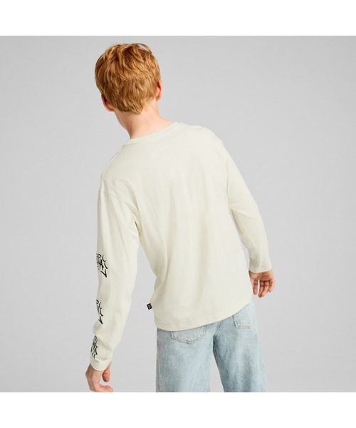 PUMA（プーマ）の「PUMA プーマ キッズ ボーイズ ESS+ ミッド 90S 長袖 Tシャツ B 110-160cm（Tシャツ/カットソー・キッズ・レッド/ブラック/オフホワイト・160/130/150/120/110/140）」の9枚目の写真