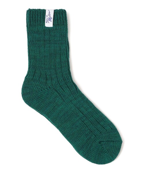 MILLER（ミラー）の「miller: ピスネーム付き リブ ソックス（ソックス/靴下・レディース・グレー/ホワイト/ブラウン/グリーン/ベージュ系その他/ワインレッド/ネイビー・ONE SIZE）」の5枚目の写真