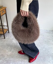 fredy emue | オーバルファーバッグ(ハンドバッグ)