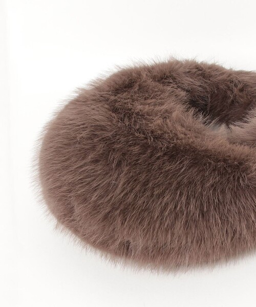 fredy emue（フレディエミュ）の「オーバルファーバッグ（ハンドバッグ・レディース・ライトブルー/チャコールグレー・FREE）」の11枚目の写真