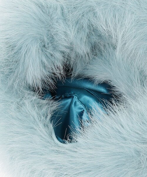 fredy emue（フレディエミュ）の「オーバルファーバッグ（ハンドバッグ・レディース・ライトブルー/チャコールグレー・FREE）」の14枚目の写真