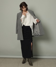 CADUNE（カデュネ）の「シャイニットジャガードギャザースカート