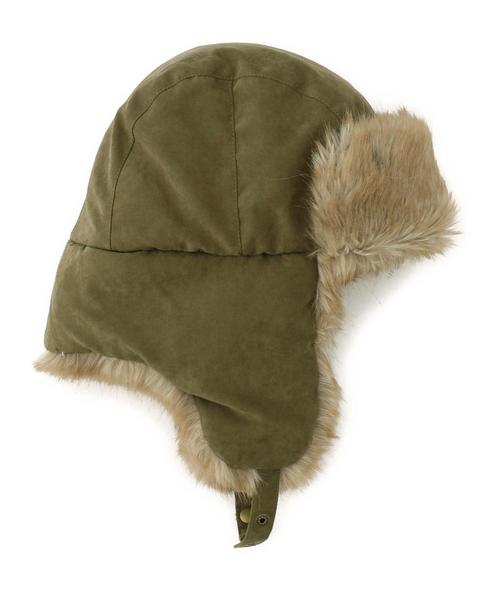 BEAUTY&YOUTH UNITED ARROWS(ビューティーアンドユースユナイテッドアローズ)の「BY フェイクファーフライトハット(ハット・レディース・グレー/オリーブ・フリー)」の3枚目の写真