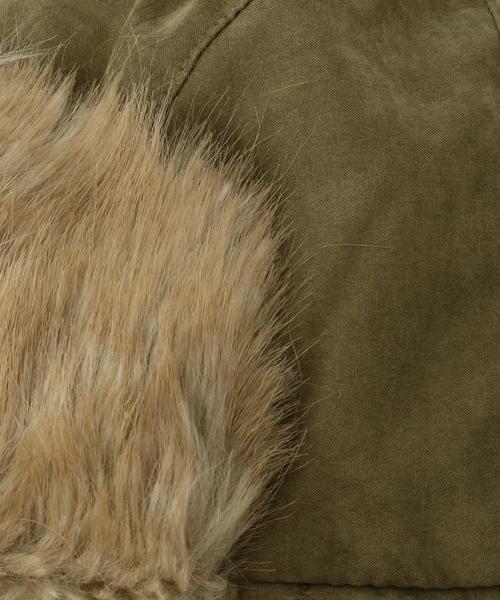 BEAUTY&YOUTH UNITED ARROWS(ビューティーアンドユースユナイテッドアローズ)の「BY フェイクファーフライトハット(ハット・レディース・グレー/オリーブ・フリー)」の4枚目の写真