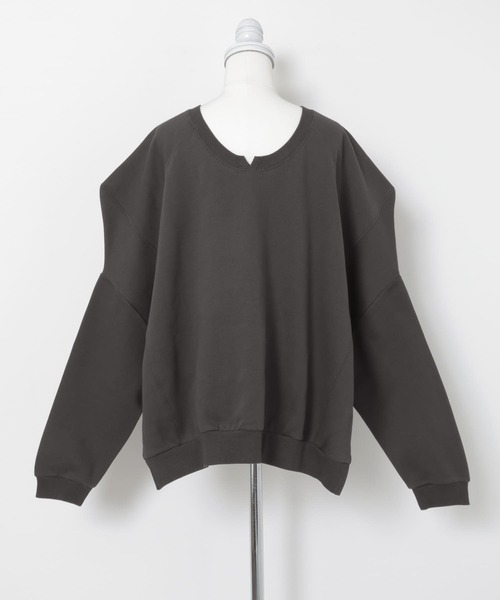 LAATO（ラート）の「anchor shoulder sweat（Tシャツ/カットソー・レディース・アイボリー/ダークグレー・FREE）」の13枚目の写真