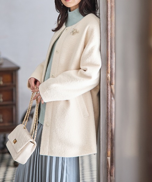 Honeys（ハニーズ）の「【抗菌防臭・静電気軽減】ノーカラーコクーン