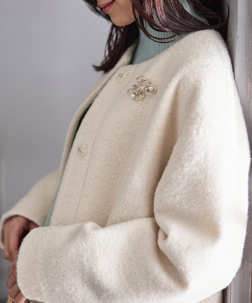 イエナ／ほぼ新品❤️ノーカラーコクーンコート36 アイボリーホワイト／ナチュラル 新品 IENA イエナ MANTECOノーカラーコート ナチュラル 34｜Yahoo