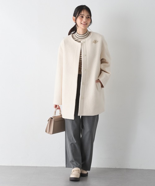 Honeys（ハニーズ）の「【抗菌防臭・静電気軽減】ノーカラーコクーン