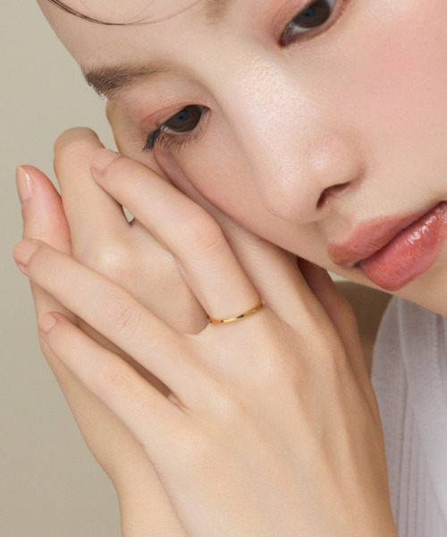 ciite' surgical stainless(シーテサージカルステンレス)の「【 金属アレルギー対応 】 シンプルリング サージカルステンレス(リング・レディース・ゴールド/シルバー・L/XXS/M/XS/S/XL)」の3枚目の写真
