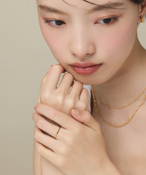 ciite' surgical stainless(シーテサージカルステンレス)の「【 金属アレルギー対応 】 シンプルリング サージカルステンレス(リング・レディース・ゴールド/シルバー・L/XXS/M/XS/S/XL)」の9枚目の写真