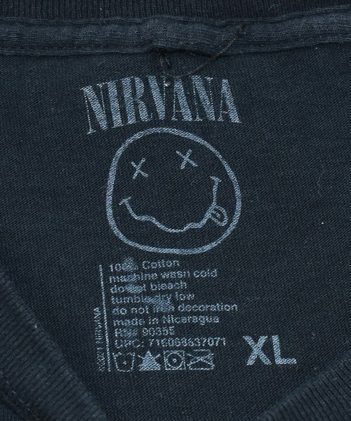 VINTAGE（ヴィンテージ）の「【ヴィンテージ古着】NIRVANA スマイル バンドTシャツ（Tシャツ/カットソー・メンズ・ブラック・X-LARGE）」の5枚目の写真